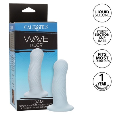 CalExotics Wave Rider Foam Anal Plug Blue - image 2