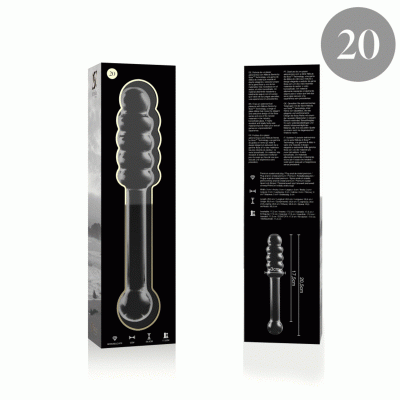 Nebula Series Model 20 Clear Glass Dildo 20.5cm - image 4