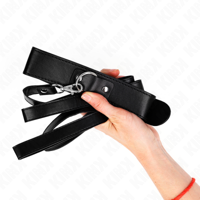 Necklace With Belt 116 CM Black Strap Adjustable 32-50 CM X 8 CM - image 4