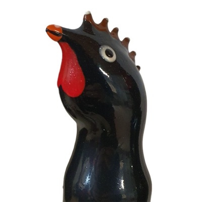 Condomerie Handpainted Black Rooster Condomerie Handpainted Black Rooster