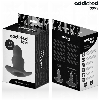 Addicted Toys Hollow Anal Plug Silicone XL 13.9CM - image 7