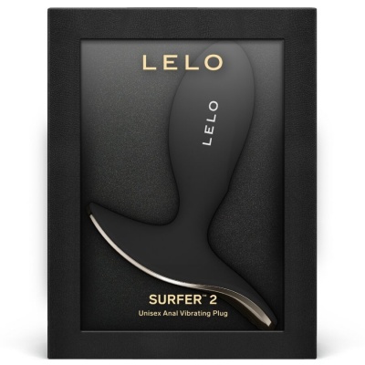 LELO Surfer 2 Unisex Anal Vibrating Plug Black - image 3