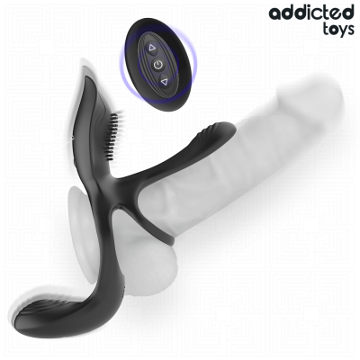 Addicted Toys Double Penis Ring with Clitoral Stimulator - image 3