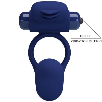 Pretty Love Ajmal Vibrating Ring with Plug Blue - image 9