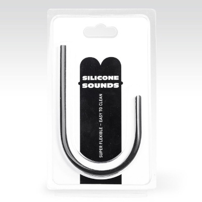All Black 8mm Silicone Urethral Probe 24cm - image 2