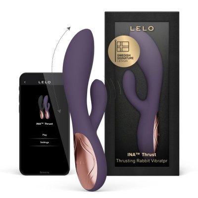 Lelo Ina Thrust Rabbit Vibrator - Purple