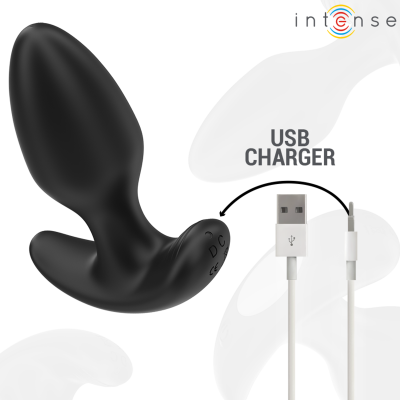 Intense Joey Anal Plug 10 Vibrations Black - image 6