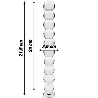 Nebula Series Model 22 Clear Glass Dildo 21.5cm - image 3