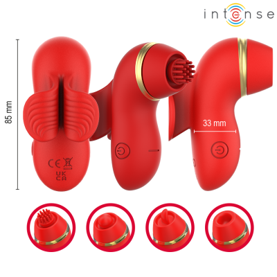 Intense - Patty Stimulator With 4 Heads, Suction, Tapping, Tickling... - image 4