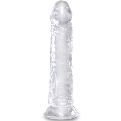 King Cock Clear Realistic Penis 19.7cm Transparent