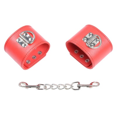 Ohmama Fetish Red Handcuffs Snap Closure - image 8
