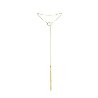Bijoux Magnifique Metal Necklace Golden Fringes - image 3