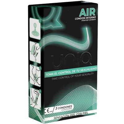 Uniq Air Latex-Free Female Condom 3 Units - image 1