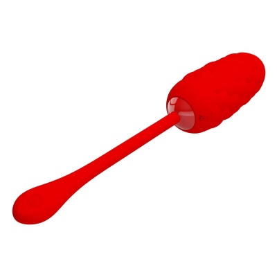 Pretty Love — Vibrating Egg With Red Rechargeable Marine Texture - image 3