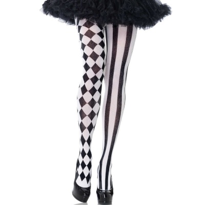 Black/White Harlequin Tights Black/White Harlequin Tights