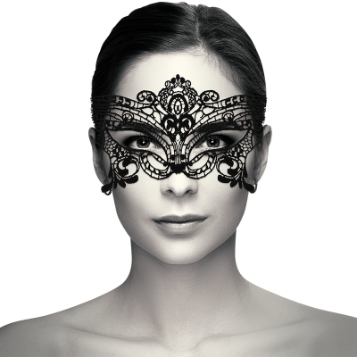 Coquette Chic Desire Lace Eye Mask Black - image 2
