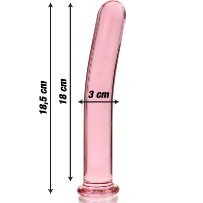 Nebula Series Model 17 Pink Glass Dildo 18.5cm - image 3