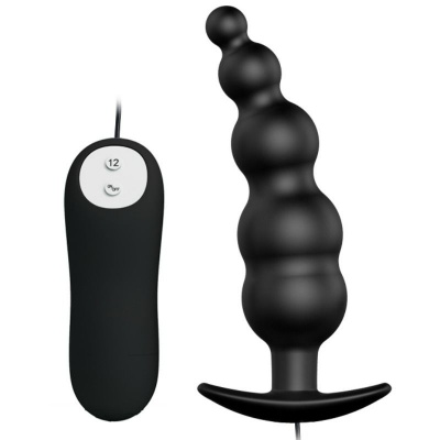 Anal Plug Silicone Extra Stimulation And 12 Vibration Modes Black Remo