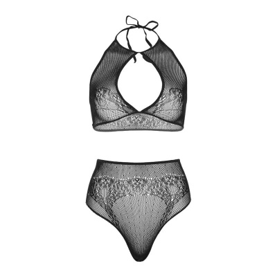 Leg Avenue Halter Crop Top and Thong Panty Set - image 5