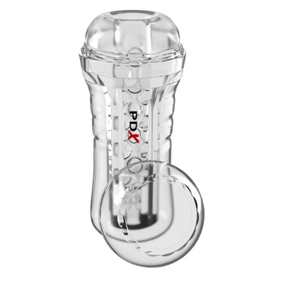 PDX ELITE - Viewtube Plus See-thru Ez-grip Transparent Stroker 21 Cm - image 1