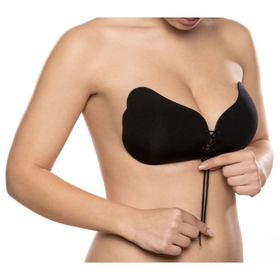 Bye Bra Lace-It Enhancement Push-Up Black Cup D - image 4