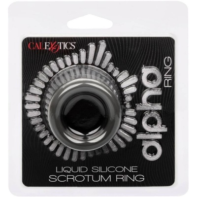 CalExotics Alpha Scrotum Stretching Ring Black - image 3