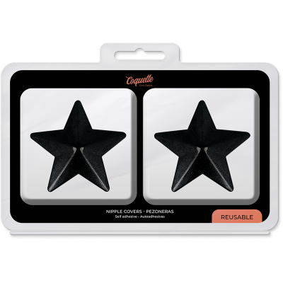 Coquette Chic Desire Nipple Covers Black Stars - image 5