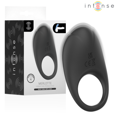 Merlotte Vibrating Penis Ring With Clitoris Stimulation Black