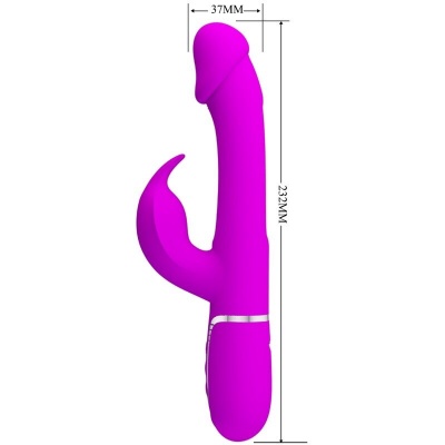 Pretty Love Kampas Rabbit Vibrator Tongue Fuchsia - image 7