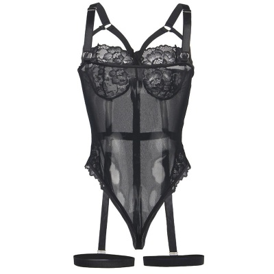 Subblime Teddy with Garter Strap Detail Black S/M - image 6