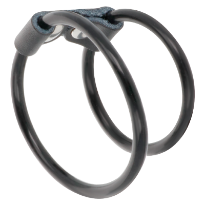 Darkness Double Leather and Rubber Ring - image 2