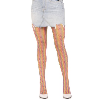Leg Avenue Multicolor Crochet Stockings - image 1