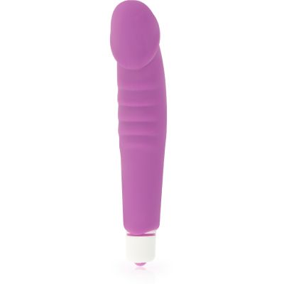 Dolce Vita Realistic Pleasure Purple Silicone Vibrator - image 4
