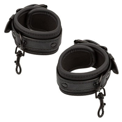 CALEXOTICS Nocturnal Bed Restraints Leather Adjustable Black - image 4