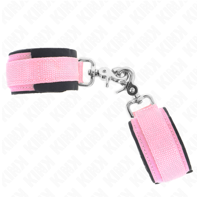 Kink Adjustable Neoprene Wrist Restraints Pink 22-34CM - image 3
