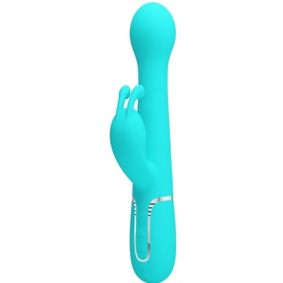 Pretty Love Dejon Rabbit Vibrator 3-in-1 Aqua Green