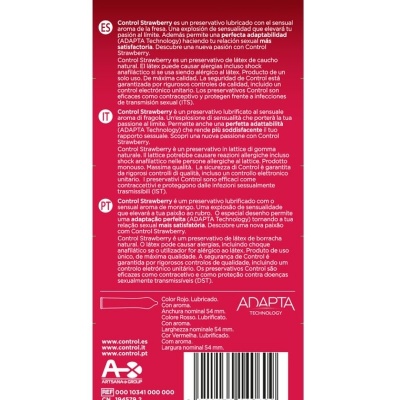 Control Adapts Strawberry Condoms 12 Units - image 2