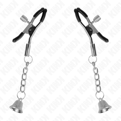 KINK Silver Bell Pendant Nipple Clamps 6cm - image 2