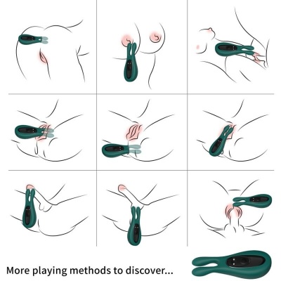 Armony Rabbit Stimulator Vibrator Green - image 2