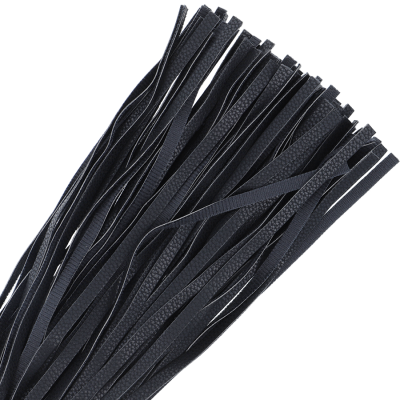 Black Bondage Whip 42cm Leather - image 3