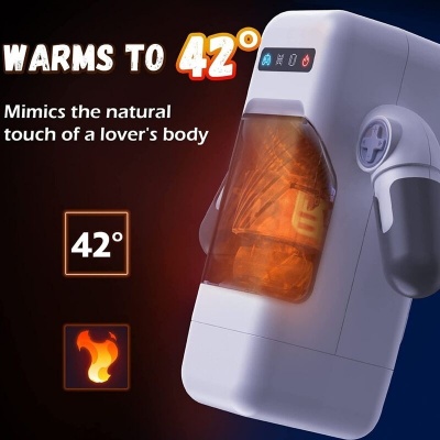 Game Cup Thrusting Vibration Masturbator with Heating - image 6