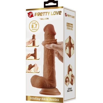 Pretty Love Tallen Realistic Dildo 22cm Brown - image 6