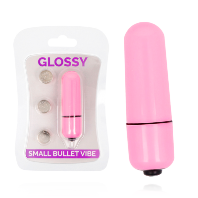Glossy Small Bullet Vibe Deep Rose - image 1