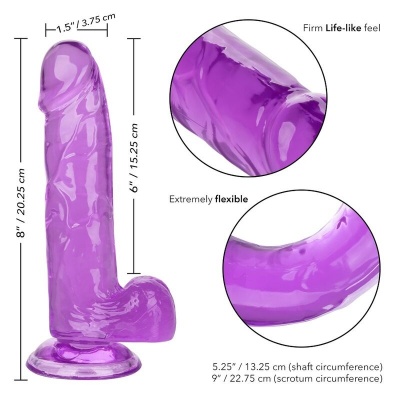 Calexotics Size Queen Dildo Purple 15.3cm - image 6