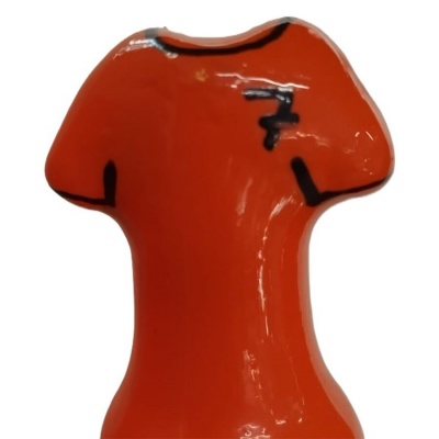 Condomerie Handpainted Orange Shirt Condomerie Handpainted Orange Shirt