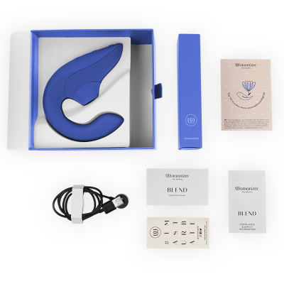Womanizer Blend Rabbit Vibrator Blue - image 6