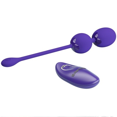 Pretty Love Willie Violet Remote Control Vibrating Balls - image 3