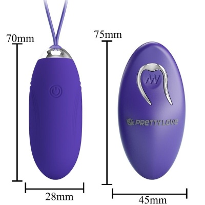 Pretty Love Jenny Violet Vibrating Egg Remote Control - image 5