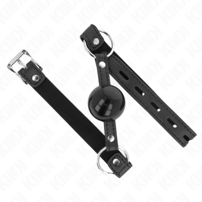 Kink Tpe Ball 4cm Gag with Black Lock - image 2