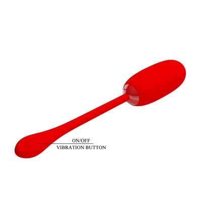 Pretty Love — Julius Waterproof-Rechargeable Vibrating Egg Red - image 8